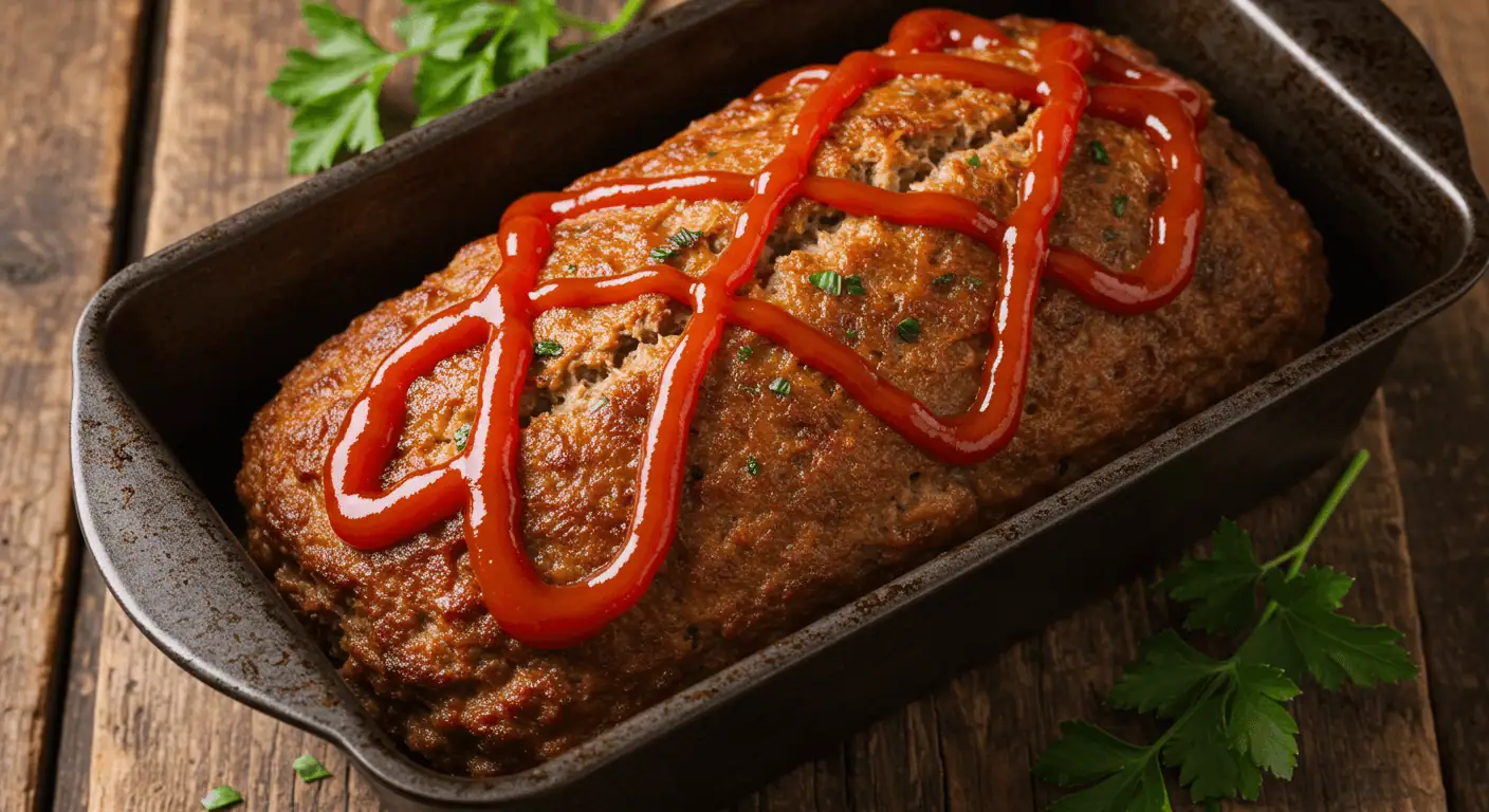 Lipton Onion Soup Meatloaf baked to perfection.