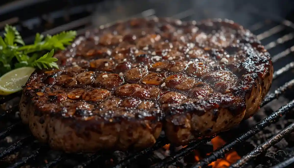 Delicious Florentine steak cooked to perfection.