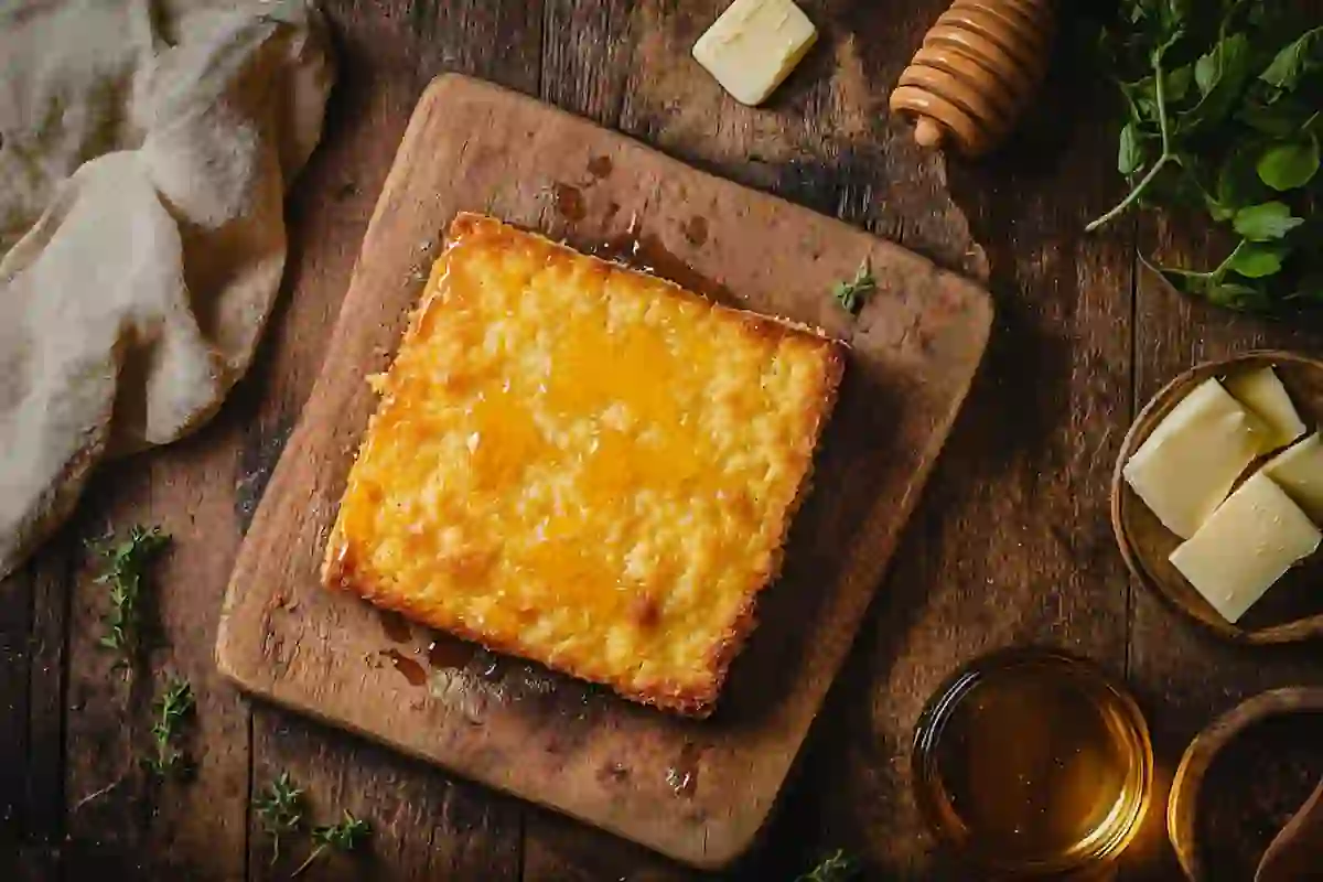 A fresh baked cornbread without eggs recipe.
